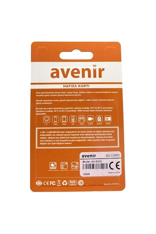 Avenir 32gb Micro Sd Hafıza Kartı