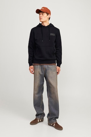 Jack & Jones Jjecorp Logo Sweat Hood Siyah Erkek Sweatshirt 000000000102016884 Siyah