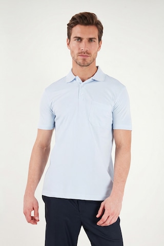 Buratti Pamuklu Regular Fit Göğüs Cepli Düğmeli Polo T Shirt Erkek Polo T Shirt 4565001 Bebe Mavi