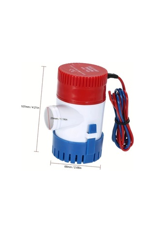 Motion003 1 Adet Elektrikli Pompa Mavi Kirmizi 1100gph Deniz Teknesi Sifon Pompasi 1 Bilgisayar