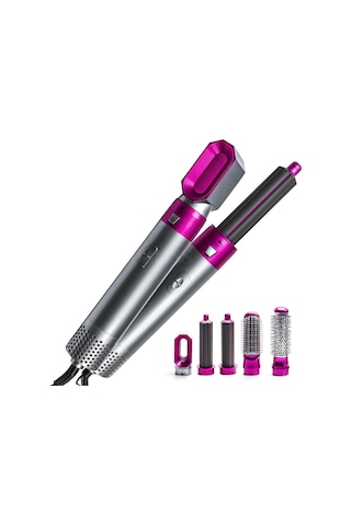 Zz-618 5'i 1 Arada Çok Fonksiyonlu Saç Kurutma Makinesi Tarak Saç Şekillendirici Fırça Saç Şekillendirici