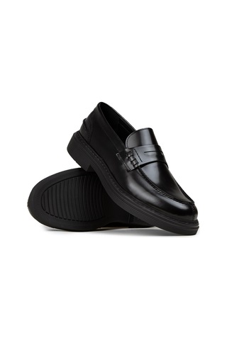 Deery Erkek Hakiki Deri Siyah Loafer Ayakkabı - 02021msyhc01 Siyah
