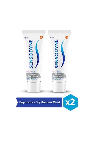 Sensodyne Ekstra Beyazlatıcı Diş Macunu 2 x 75 ML