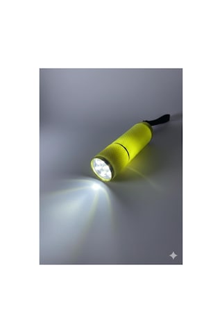 Mini Led El Feneri Anahtarlık Taşınabilir, Güçlü Işık, Kamp & Acil Durum Feneri Sarı