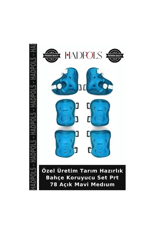Özel Üretim Tarım Hazırlık Bahçe Koruyucu Set Prt 78 Açık Mavi Medıum