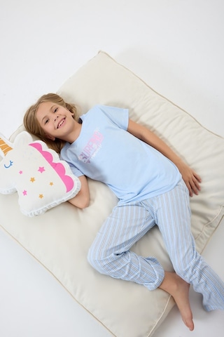 Arnetta Kız Çocuk Mavi Pijama Takım Mavi