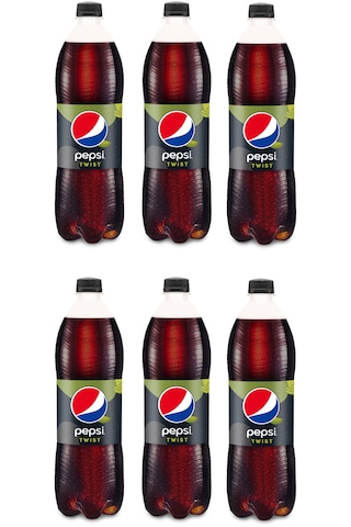 Pepsi Twist Limon Aromalı Şekersiz Kola 1 Lt X 6 Adet