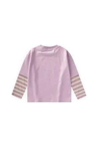 Cigit Desenli T-shirt 2-10 Yaş Lila
