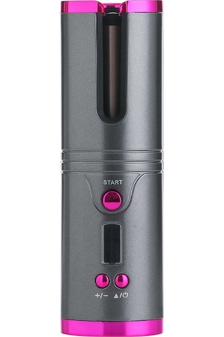 Sones Taşınabilir Usb Şarjlı Kablosuz Bukle Makinesi Lazy Otomatik Bukle Çubuğu Patentli Gri