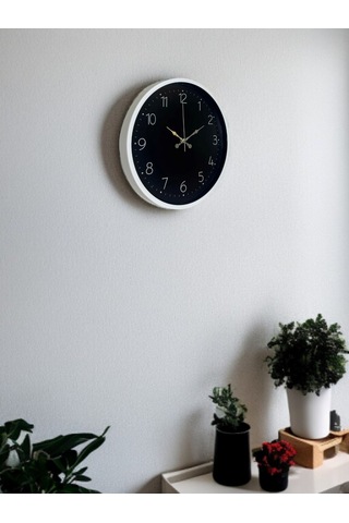 36 Cm Dekoratif Sade Duvar Saati Çok Renkli