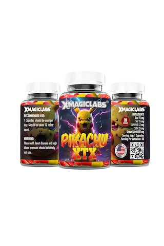 Xmagıclabs Pikachu Xtx Sr9011 - Gw Cardarine - S4 Andarine - S24 Grape Seed 30 Caps Aromasız