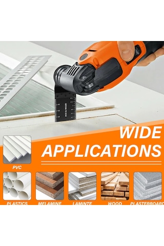 Lemestar 10 Adet Starlock Arayüzlü Titreşimli Testere Bladesi - Ahşap, Plastik Ve Tığlı Tahta Kesimi İçin 34mm-40mm Derinlikte Profesyonel Performans