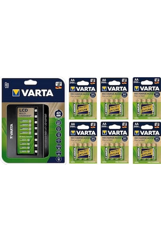 Varta Multi Plus 8Li Şarj Cihazı 24*2100 Mah Aa Şarjlı Pil