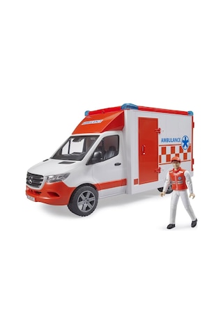 Bruder Mercedes Benz Sprinter Sirenli Ambulans ve Ekibi Br02676