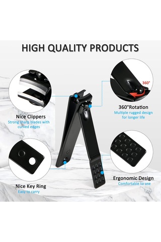 Hangfox 26 Parça Çelik Tırnak Kırıcı Seti - El, Yüz Ve Ayak Bakımı, Manikür, Pedikür, Kaş Düzenleme, Dayanıklı Ve Keskin Araçlar