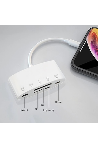 Ally Nk-1040+plus Apple Uyumlu iPhone Lightning To Sd/tf Card Usb Kamera Adaptörü- 5775