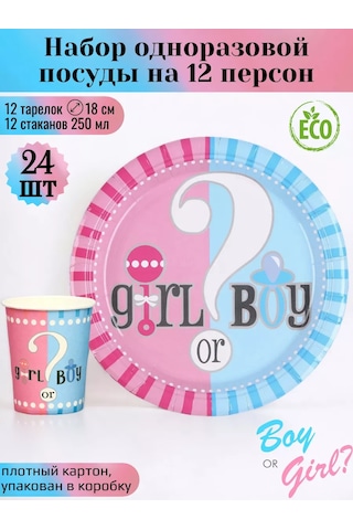 Love Land Cinsiyet Partileri İçin Tek Kullanımlık Parti Takımı 12 Kişilik 177194402 Diğer