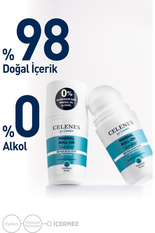 Alüminyum - Parfüm Içermeyen Beyazlatıcı Etkili Thermal Roll On Ve Deodorant - Silverfallet 75 ML
