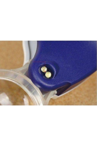 Işıklı Mini Büyüteç, 38mm, 10x Büyütme