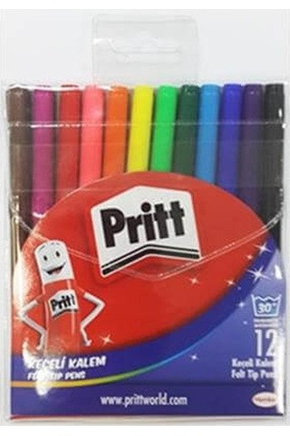 Pritt Alman Markası 12 Renk Keçeli Kalem - Henkel