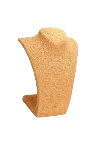 Trendooze Tutucu Standı Sarı Mücevher Manken M Kolye Kolye Göğüs Ekran Ekran Ku