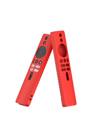 Xiaomi Xımr-m8 4s 4k Mibox Kumanda Uyumlu Silikon Koruma Kılıfı - Kırmızı