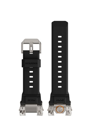 Apple Watch Uyumlu Ultra 49mm Skinarma Talon Serisi Suya Dayanıklı Silikon Kordon Siyah