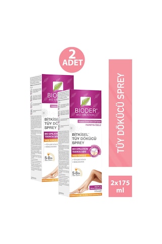 Bioder Tüy Dökücü Sprey Kadın 175 Ml 2 Adet