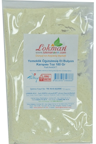 Lokman Avm Yemeklik Öğütülmüş Et Bulyon Karışımı 100 G