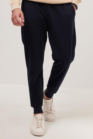 Tudors Erkek Regular Fit Klasik Kesim Beli Bağcıklı Jogger Cepli Lastikli Paça Lacivert Eşofman Altı-40065 Lacivert