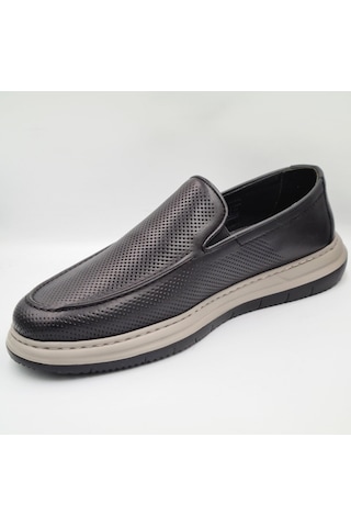 Greyder 64696 Siyah Hakiki Deri Erkek Casual Comfort Ayakkabı Siyah
