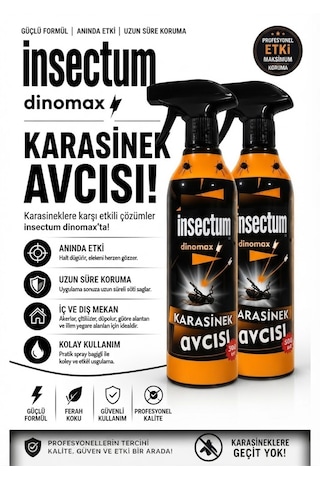 İnsectum Dinomax Karasinek Avcısı 500 Ml X 2 Adet