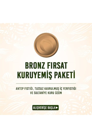 Çerezciyiz Biz Bronz Kuruyemiş Paketi 3 x 1 KG