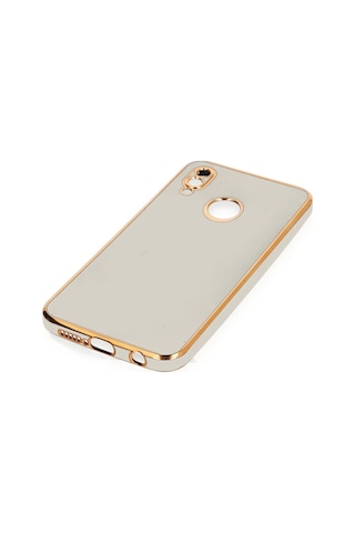 Newface Huawei P20 Lite Kılıf Volet Silikon Semeglbl - 19 - Beyaz