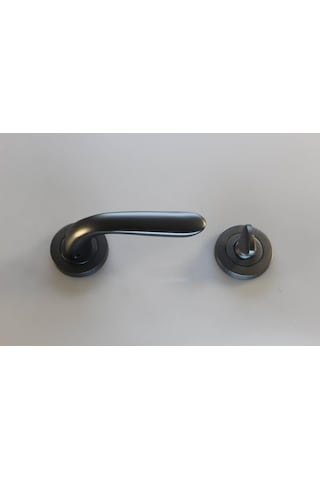 Bora Wc Antrasit Rozetli Kapı Kolu