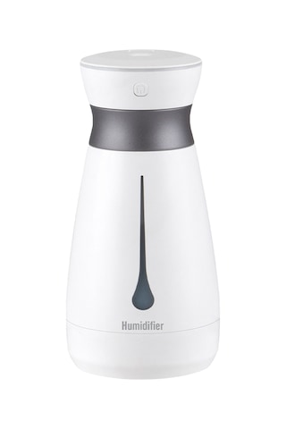 Honmex Beyaz Usb Şarjlı Ev/ofis Nemlendirici 800ml - Renkli Işık Modları, Sürekli/aralıklı Buhar, Görünür Su Tankı, 40db Sessiz İşlem