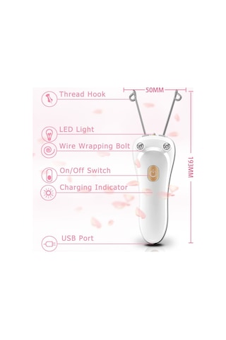 Sones Usb Şarjlı Yüz Çektirici Yüz Tüy Alma Cihazı Lüks Altın