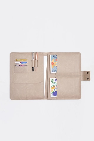 Necati Çanta Apple Uyumlu MacBook Air Pro 13-14 Inç Organizer Evrak & Laptop & Tablet Çantası - Bej Bej