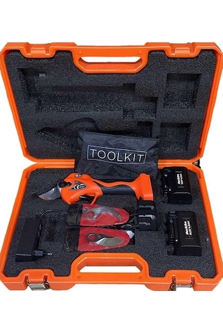 Maxextra Mx8035 16.8v 4ah 2 Akü Ve Takım Yedek Bıçaklı Akülü Budama Makası-44842
