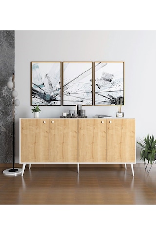 Floradesign Sarissa Konsol / Konsol / Çok Amaçlı Dolap 160 Cm Meşe