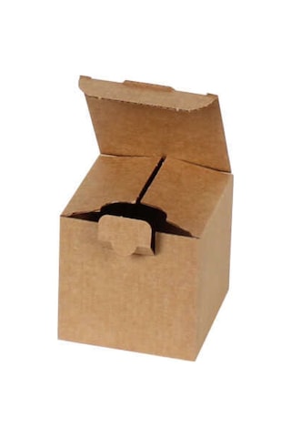 Kraft Kilitli Kargo Kutusu / Ebat: 8x8x8 cm (100 adet)