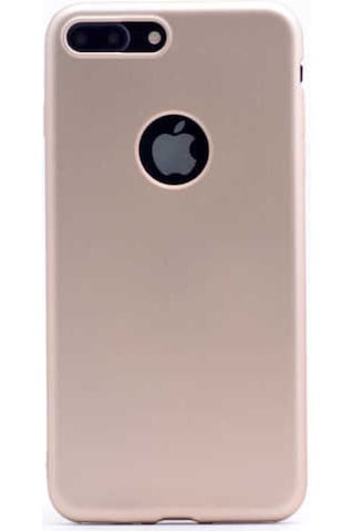Apple Uyumlu iPhone 8 Plus Kılıf Zore Premier Silikon Kapak Gold