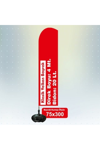 Özel Logolu Yelken Plaj Bayrağı