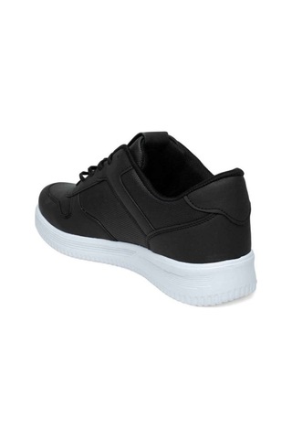Luttoon 4027-25 Cilt Deri Anatomik Erkek Sneaker Siyah Beyaz Siyah