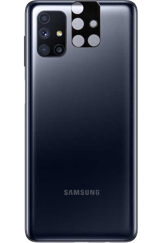 Galaxy M51 Zore 3D Kamera Camı Siyah