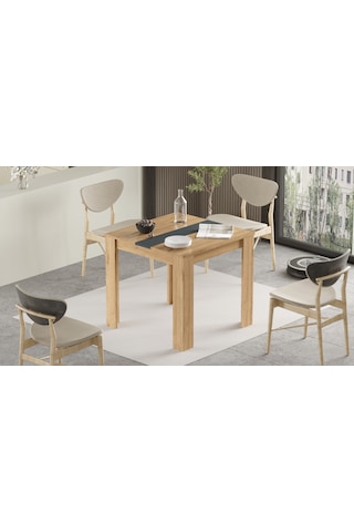 Robin Home Lena Yemek Masası 80x80 Sepet-antrasit