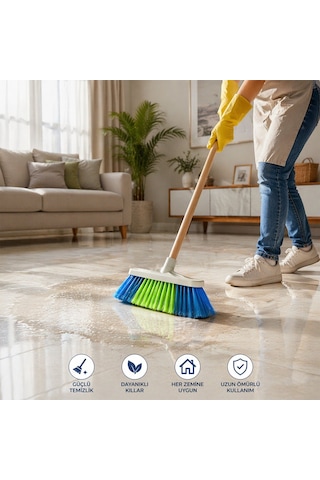 Günsan Battal Oto Yıkama Fırçası 8 Sıra - 9.5 Cm Kıl Boyu, Yumuşak Doku- 12'li Paket