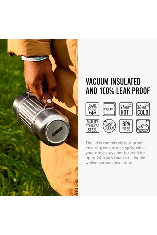 Siyah+blum - Yalıtımlı Explorer Flask Duo - Vakum Yalıtımlı 304 Paslanmaz Çelik Şişe, Sızdırmaz Kapaklı, Na Çok Renkli