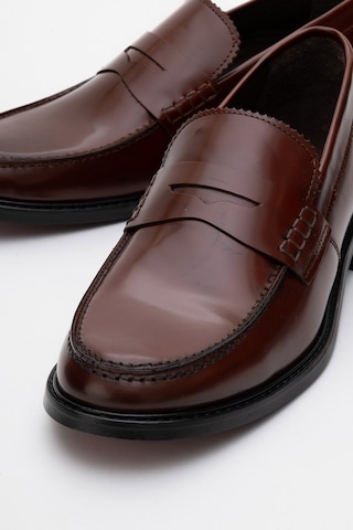 Dericlub Erkek Klasik Rugan Deri Loafer Gerçek Deri Cr 2655 Taba