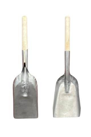 Metal Faraş Çöp Küreği Ağaç Saplı Kömür-köz-soba-ateş-mangal-sıvacı Küreği